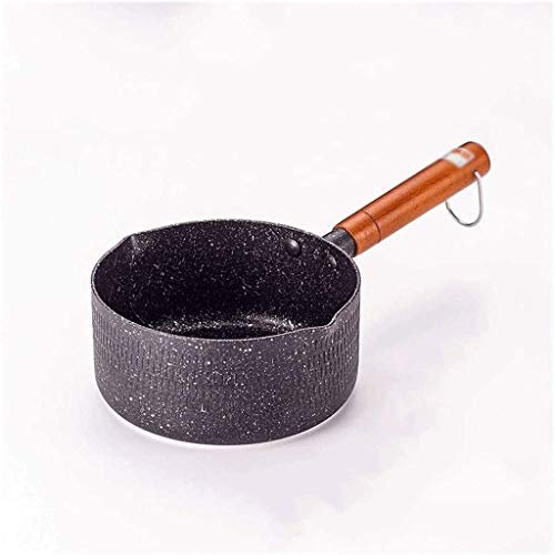 Durable Fry Household Maifan Stone Soup Pot Mini Flat Bottom Non Stick Milk Powder Baby Hood Food Auxiliary Pot for Induction Cooker Gas Stove