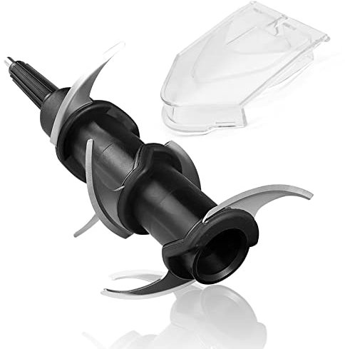 CUTIECLUB 6-Blade Replacement Blade and Spout Cover Set for Ninja 72 oz Pitcher BN750UK, Blades and Locking Lid for Ninja Blender Replacement Parts