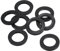 PATIKIL M15 Rondelle Plate Caoutchouc, 8 Paquet 15mm ID 23mm OD Étanchéité Entretoise Joint Anneau pour Robinet Tuyau Eau Tuyau Fixation Boulon,Noir