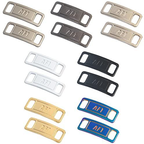 Niuhong 7 Paar Schnürsenkel Schnalle Schuh Tag Fashion Sneaker Schnallen Schmuck Schuhanhänger Schuhzubehör Charms Dekoration Schuh DIY Passend Sportschuhe Freizeitschuhe Wanderschuhe