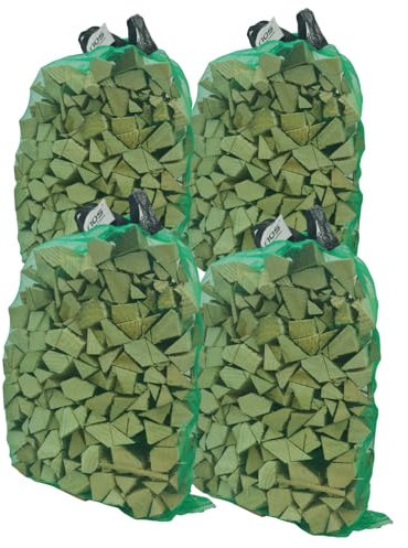 Kindling Wood X 4 Net Bag Kiln Dried Wood For Wood Burning Stoves, BBQ's, Pizza Ovens, Log Burners, Camp Fires, Fire Pits