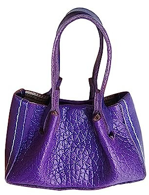 Sharplace 1/12 Simulation Miniatur Handtasche Puppe Zubehör Landschaft Liefert Ornamente Mini Szene, Violett