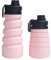 Populaire 750ml Folding Tumbler Réutilisable Silicone Pliable Sport Bouteille d’Eau avec Pill Case