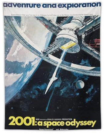 CEWO British Science Fiction Adventure Films 2001 A Space Odyssey Poster (2) Geschenke Malerei Tapisserie Wandkunst Schlafzimmer Dekorative Bild Drucke Moderne Dekor 76,2 x 101,6 cm