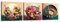 Piy Painting 3X Tableaux sur Toile de Fleurs à Effet 3D Imprimée sur Toile 30x30 CM, Fleurs Image sur Toile, Cadre Decoration Murale Art Mural pour Chambre Studio de yoga, avec Cadre, Prêt Suspendre