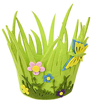 Osterkörbchen Mit Henkel Osterkorb Kind Osternest Geschenkdekoration Süßigkeiten Süßigkeiten Aufbewahrungstasche Korb Stoffbeutel Aufbewahrung Kinder Kreativer Osterkorb Osterkorb Zum (b, One Size)