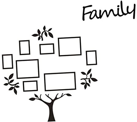 Artibetter 1satz Wandtattoo Foto Baum Aufkleber Für Wohnzimmer Kreative Wanddekoration Hochwertigem Material Schwarz Groß Pflegeleicht Für Schlafzimmer Und Wohnräume
