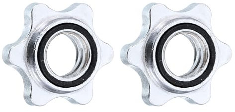 QUARKZMAN Morsetti a Vite per Collari di Bilanciere, 28mm Morsetti per Collare Spin Lock Antiscivolo per Bilanciere Manubri, 2 Set