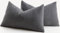 Mandioo 2er Set Kissenbezug 40x60 cm Mokka braun Chenille Kissenbezüge weich Gemütlich langlebig modern Zierkissenbezug Dekokissen Kissenhülle für Sofa Wohnzimmer Schlafzimmer