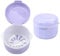 Boîte de Rangement pour Appareil Dentaire avec Panier - Porte, Dentier Portable et Élégant en Silicone, Boîte Orthodontique pour Appareil Dentaire, Boîte de Rangement pour Protège Dents (pourpre)