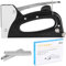 ZPSHYD Manual Brad Nailer Stapler Staple Gun Manual Brad Nailer, Metal Woodworking Nail Gun, Black 18512