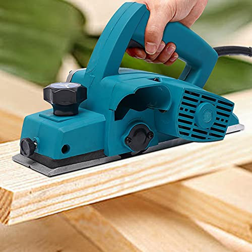 JDBDU Piallatrice elettrica, 800 W, utensili elettrici per pialla in legno, portatile, piallatrice elettrica, larghezza 82 mm