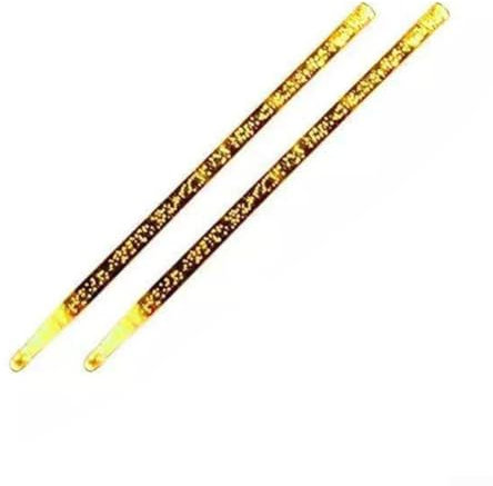 1 paire de baguettes de batterie lumineuses, phosphorescentes, 5A, phosphorescentes (jaune)