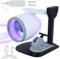 Jet Engine Fan 8inch Creative Desktop Turbine Jet Fan with Humidifier and Red Tail Lights, Adjustable Speed & USB Powered Engine Shape Office Desk Fan Cooling Mini Fan for Desk Office