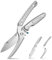 SMITH CHU Geflügelschere, Tranchierschere Hähnchenschere - Geflügelschere Testsieger, Scharfe Geflügelschere, Müheloser Küchenknochenschneider aus Edelstahl mit Schlossschnalle（Silber）