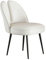 Modern Simplicity Esszimmerstühle aus Leder mit Katzenklaue, für Küche und Esszimmer, Schlafzimmer, Hochzeitszimmer, Balkon, Sofa, Schminktisch, Schminkstuhl, Wohnzimmer, Beige/schwarzes Bein