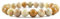 JoyasMinerales Bracelet en Corail Fossile | 100% Pierres Naturelles Authentiques | Confortable & Élégant | Fil Élastique Coréen + Boîte Cadeau Incluse (Corail Fossile, 8mm)