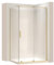 Rea Box doccia Montana Gold Brush 120x80 Cabina Doccia senza piatto doccia Vetro di sicurezza temperato Transparentne 6mm (Oro spazzolato)
