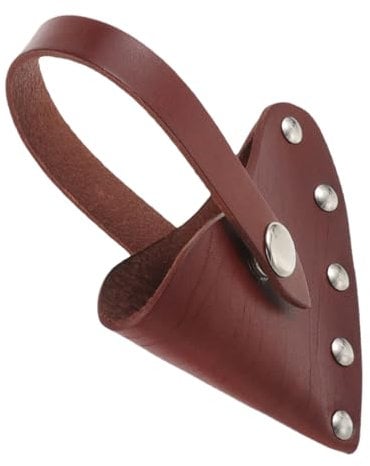 Housoutil Flint and Axe Portable Protective Cover for Camping Axe Snap Buttons Leather Sheath Axe