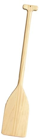 Aymzbd Holz Boots Ruder, Holzpaddelboot Ruder 32 Zoll, Stechpaddel Holz Deko, Wooden Boat Paddle für Heim Büro Bootfahren Kajak Pool Dekoration Rudern Requisiten, Holzfarbe