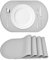 Silikon Tischset, 4er Set Abwaschbar Silikonmatte, rutschfeste Küche Esstisch Malunterlage, Antihafte Silikonmatte für Backen Knetmatte, 39 × 27 cm Tisch Platzsets (Grau)
