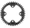 Skdvy Plato de Bici,Plato Monoplate Plato Ancho y Estrecho Redondo 104BCD for Bicicleta de montaña MTB, Juego de bielas de 40T y 42T, Piezas de Placa de un Solo Diente, 104 BCD(Black 42T)