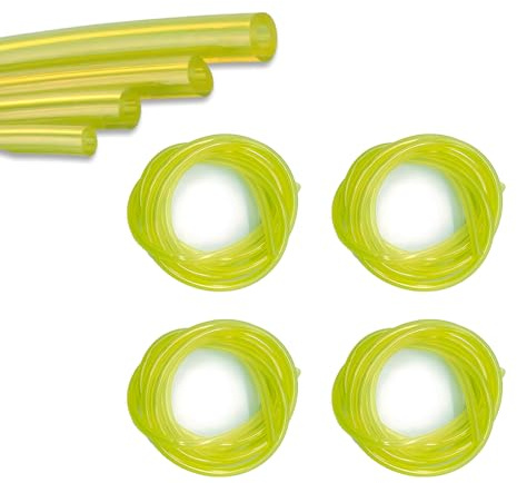 Benzinschlauch 1M, 4 Stück Benzinschlauch Motorsense - 2 x 3.5 mm, 2.5 x 5 mm, 3 x 5 mm, 3 x 6 mm Benzinschläuche Für Rasenmäher, Ersatz Maschinen Zubehör