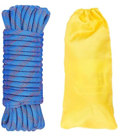 Gangying Corde d'escalade de 12mm Corde Statique de 50m pour Sauvetage en Hauteur Bateau Parachute Randonnée Extérieur Alpinisme Sport Camping Grande Capacité de Charge et Résistance à l'usure ﻿