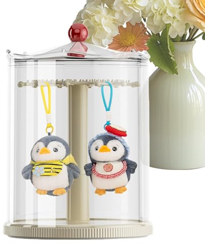 Puppen Vitrine | Transparente Spielzeug Aufbewahrungsbox - Staubdichte Drehbare Aufbewahrung Zu Hause Wohnzimmer Schlafzimmer Laden Dekoration