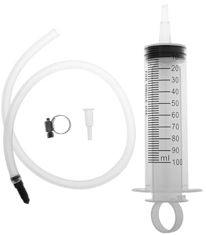 Mtsooning Bremsenentlüfter Motorrad, Bremssystem Reparatur Ölspritze | 100ml Bremsenentlüftungs Spritze mit 50cm Bremsflüssigkeit Schlauch, Bremsen Entlüftungsset für Motorräder, Roller, Quads