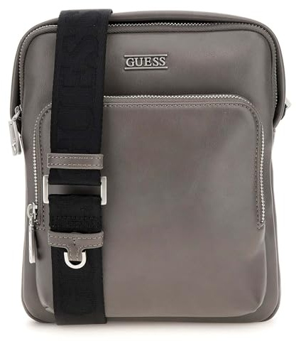 GUESS Boston Cross Body Flat Bag Winter Grey Grey