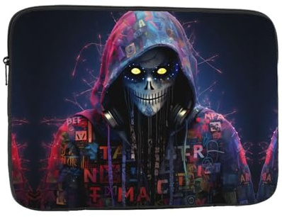 Hacker Era Prints Stoßfeste, tragbare Laptoptasche 17 Zoll – Schutzhülle für Damen und Herren, ideal für Geschäftsreisen, Büro und den täglichen Gebrauch