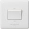 Knightsbridge CU1100 Curved Edge 10 A 3 Pole Fan Isolator Switch, White
