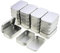 LJY 22 Stück rechteckig leer Scharnier aus Metall Dosen Behältern Basic Necessities Home Aufbewahrung Organizer Mini Box Set, 95 x 62 x 20 mm