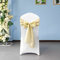 Hessain Chair Sashes, Rustic Jute Burlap Vintage Wedding, Party Decoration Vintage Shabby Chic Wedding Table Runner Sash Rustic Sewed Edge DIY Crafts, 22cm x 280cm, Champagne, 10pcs