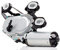 STARK Scheibenwischermotor SKWM-02990436 hinten & rechts Scheibenwischermotor 12V