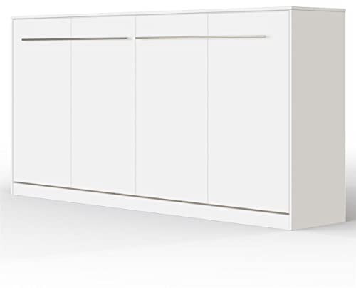 SMARTBett Schrankbett Standard Weiss 90 Horizontal