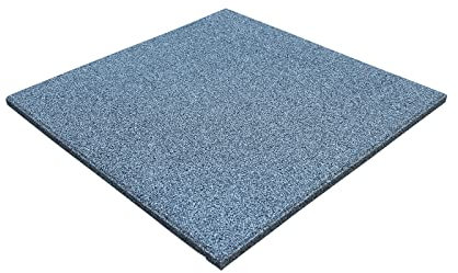 Gummimatten Grau 50x50x2,5cm Gummiplatten Fallschutzmatten Outdoor Indoor Kinder Schaukel Klettergerüst Fallschutzplatten Fitness Yoga (4 Platten 50x50x2,5cm)