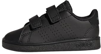adidas Unisex Baby Advantage Lifestyle Court Two Hook-And-Loop Shoes, Core Black / Core Black / Grey Six, 5 UK Child