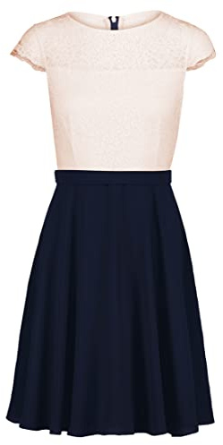 Vera Mont Kleid für Damen, Aufnäher Blau/Rosa, 32