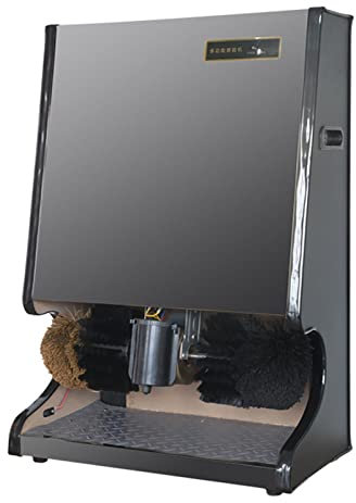 cireuse de chaussures machine automatique de cireur de chaussures en cuir en métal avec brosse combinée de polissage de polissage de dépoussiérage, cireuse de chaussures électriques, pour un nettoyag