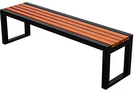HIHELO Parkstuhl, Außenbank, Garten, Freizeit, Holzstuhl, Basketballplatz, Ruhe, Langer Stuhl, schmiedeeiserne Bank, Balkonbank (Size : S:100cm)