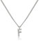 GD GOOD.designs Kette mit Buchstaben F Silber für Damen I Hautverträgliche Halskette mit initialen Anhänger I Silberne 316L Edelstahl Buchstabenkette - Valentinstag-Geschenk für Sie und Ihn