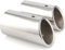 SHLPDFM 1 Paar Auspuffblenden 75mm Auspuffendrohr Edelstahl Endschalldämpfer Endrohr für A4 B8 Q5 (Silber)