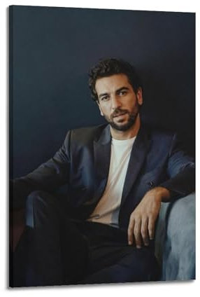 Elyas M'BarekBerühmte Film- und Fernsehfiguren, Pop-Musikfiguren, Poster, Dekoration, Leinwand, Kunstdekoration, Druck, Signaturfoto, Wohnzimmer, Heimdekoration, 60 x 90 cm, Rahmenstil-27