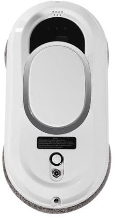 HarBin-Star Fensterputzroboter, Elektrischer Fensterreiniger mit Fernbedienung, Wassersprühfunktion & 10 Tücher, Glasreinigungssroboter, 2800Pa Starke Saugkraft (A)