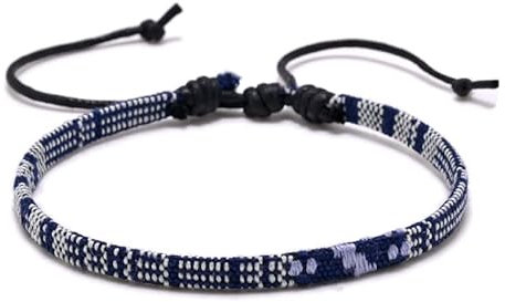 TRIPLE K&S Surfer Armband Herren & Damen • 100% Wasserfest & Handmade • Perlen Armband Boho Stoff armband • Hippie Sommer Strand-Schmuck