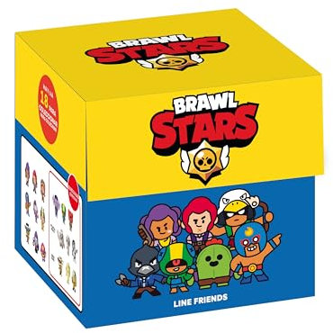 Bizak Brawl Stars - Confezione da 1 statuetta da 4 cm, in scatola a sorpresa, personaggi del gioco multiplayer di combattimento, 3 anni (64112017-1)