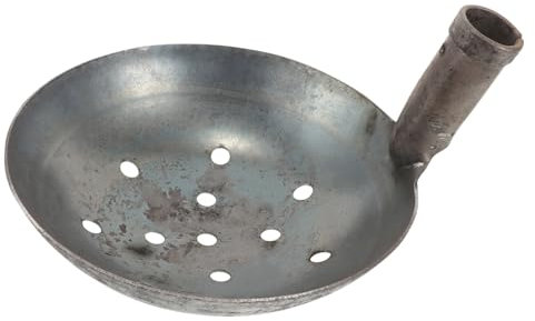 HEMOTON Löffel KOT und außen Schaufeln coop Gartenarbeit Schlamm Landschaftsbau Schaufel mit Löchern zum Sieben Siebschaufel aus Metall große Schöpfkelle aus Metall Eisen