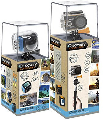Discovery Adventures - Pack Sport 360º (visión Gran Angular + WiFi) + cámara Full HD (con WiFi Incorporado) [5 años de garantía]
